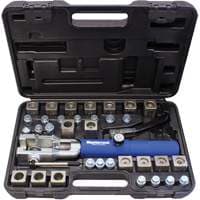 Universal Hydraulic Flaring Tool Set with Blue Handle & Adapter Set