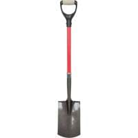 Heavy-Duty Shovels, Fibreglass, Carbon Steel Blade, D-Grip Handle, 30-1/2" Long