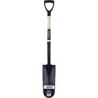 Drain Spade Shovel, Tempered Steel, 14" x 6" Blade, 30" L, D-Grip Handle