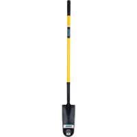 Drain Spade Shovel, Tempered Steel, 14" x 6" Blade, 46" L, Straight Handle
