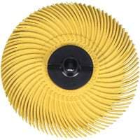 Scotch-Brite™ Radial Bristle Disc, Aluminum Oxide, 80 Grit, 3" Dia.