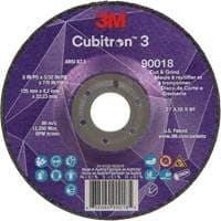 Cubitron™ 3 Cut & Grind Wheel, 5" x 5/32", 7/8" Arbor, Type T27, 36+ Grit, Ceramic