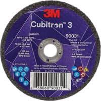 Cubitron™ 3 Cut-Off Wheel, 3" x 0.035", 3/8" Arbor, Type T1, Ceramic, 21000 RPM