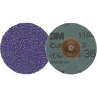 Cubitron™ 3 Roloc™ Fibre Disc 1182C, 2" Dia., 36+ Grit, Ceramic