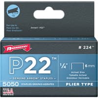 Plier-Type Staples, 1/4" Wide Crown, 1/4" Long