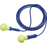 E-A-R™ Push-ins™ Metal Detectable Earplugs, Corded, One-Size, Bulk - Polybag, NRR 28 dB NRR dB