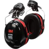 Peltor™ Optime™ 105 Series Earmuffs, Cap Mount, 27 NRR dB