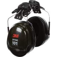 Peltor™ Optime™ 101 Series Earmuffs, Cap Mount, 24 NRR dB