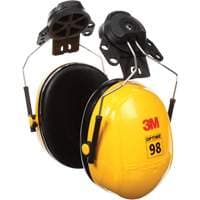 Peltor™ Optime™ 98 Series Earmuffs, Cap Mount, 23 NRR dB