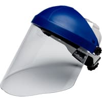 Ratchet Headgear with Faceshield, Polycarbonate, Ratchet Suspension