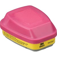 6000 Series Respirator Cartridges, Gas/Vapour Cartridge, Organic Vapour/Acid Gas/P100