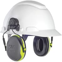 Peltor™ X Series Earmuffs, Cap Mount, 25 NRR dB