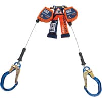 Nano-Lok™ Edge Twin-Leg Self Retracting Lifeline, 8', Stainless Steel, Stationary