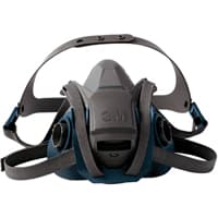 6500QL Series Half Facepiece Respirator With Quick-Latch Drop-Down Feature, Silicone, Medium