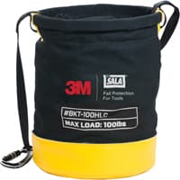 Tool Lifting Safe Bucket, Canvas, 12.5" Dia. x 15" H, 100 lbs. Load Rating