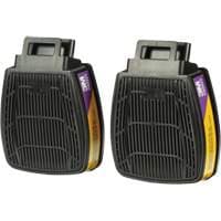 Secure Click™ Respirator Cartridge & Filter, Combination Gas/Vapour Cartridge and Particulate Filter, Organic Vapour/Acid Gas/P100