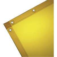 Welding Curtain, 72" x 72", High Transparency, Yellow