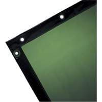 Welding Curtain, 72" x 96", Moderate Transparency, Green