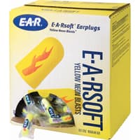 E-A-Rsoft Yellow Neon Blasts Earplugs, Bulk - Polybag