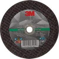 Silver Cut-Off Wheel, 4" x 0.04", 3/8"-24 Arbor, Type 1, Ceramic, 19100 RPM