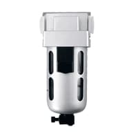 Air Filter, Modular, 3/8" NPT, Semi-Automatic Drain