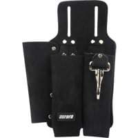 Lineman's Tool Pouch, Multiple Tool Holder, Leather, 3 Pockets