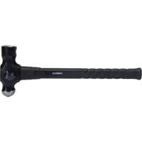 Ball Pein Hammer, 48 oz. Head Weight, Plain Face, Fibreglass Handle