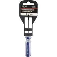 Blue Transparent Striped Philips Screwdriver, #0, Plastic Handle
