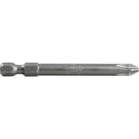 1/4" Phillips Power Drives, Phillips, #1 Tip, 1/4" Drive Size, 6" Length